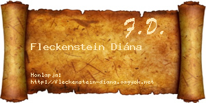 Fleckenstein Diána névjegykártya