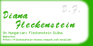 diana fleckenstein business card